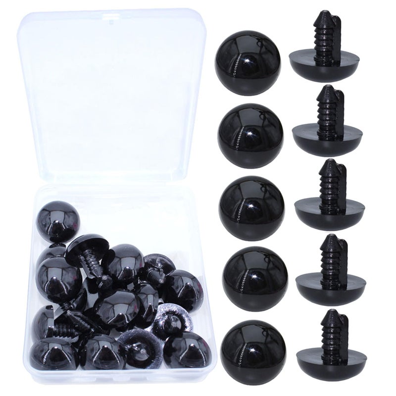 ARTCXC 1Box(20Pcs) 24MM Large Colorful Plastic Safety Eyes Craft Eyes with Washers for Doll, Puppet, Plush Animal DIY Making - Image 4